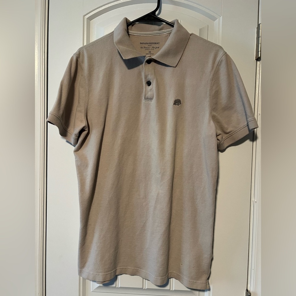 Banana Republic Taupe Polo Shirt for Men